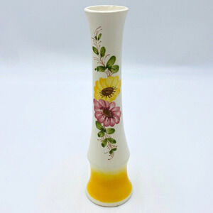 Vintage SADO International Flower Ceramic Bud Vase Portugal Hand Made for FTD